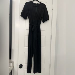 Halston Suede Jumpsuit -Size Large